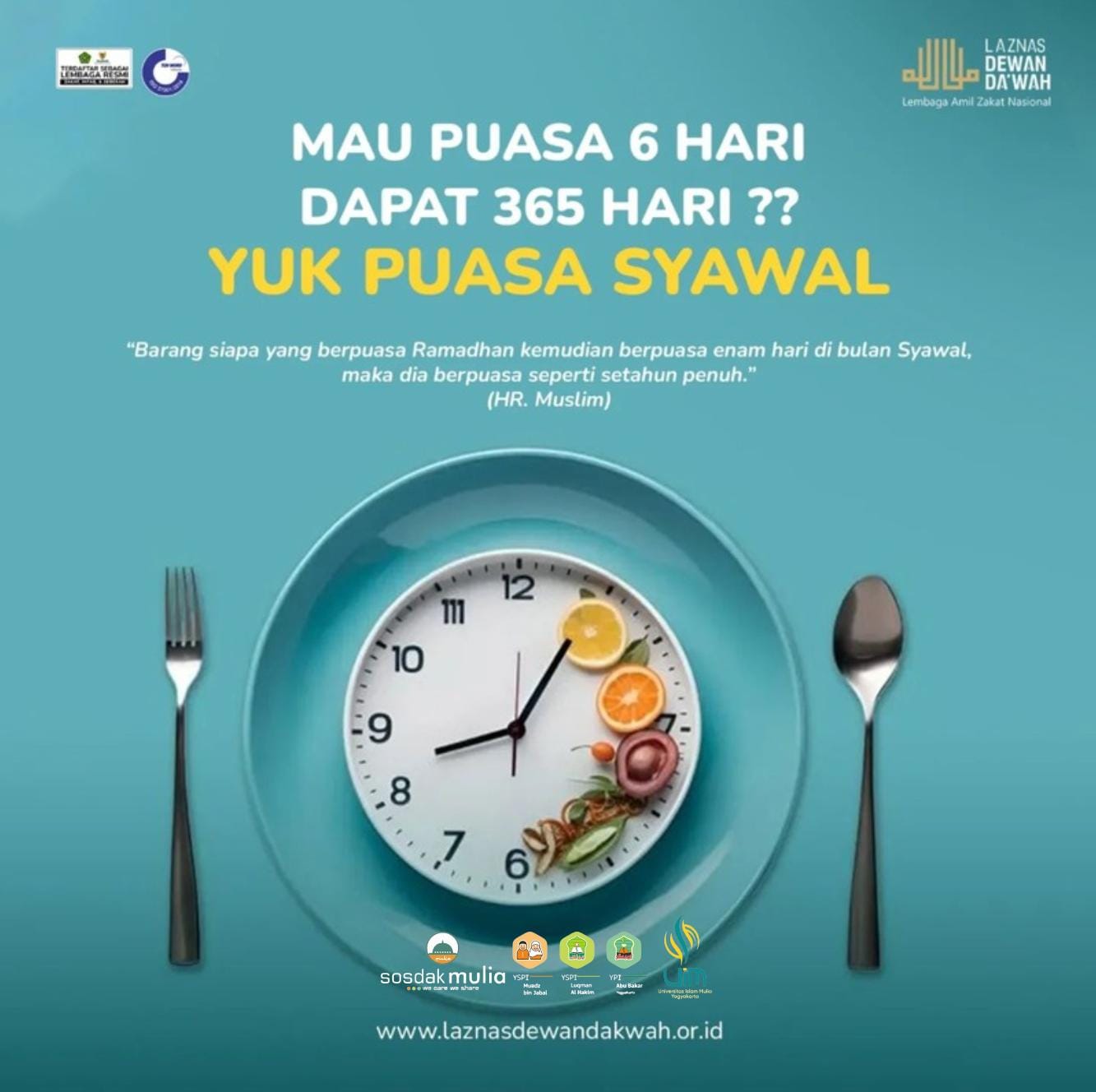 Puasa 6 Hari, Dapat Pahala Puasa Setahun Penuh!