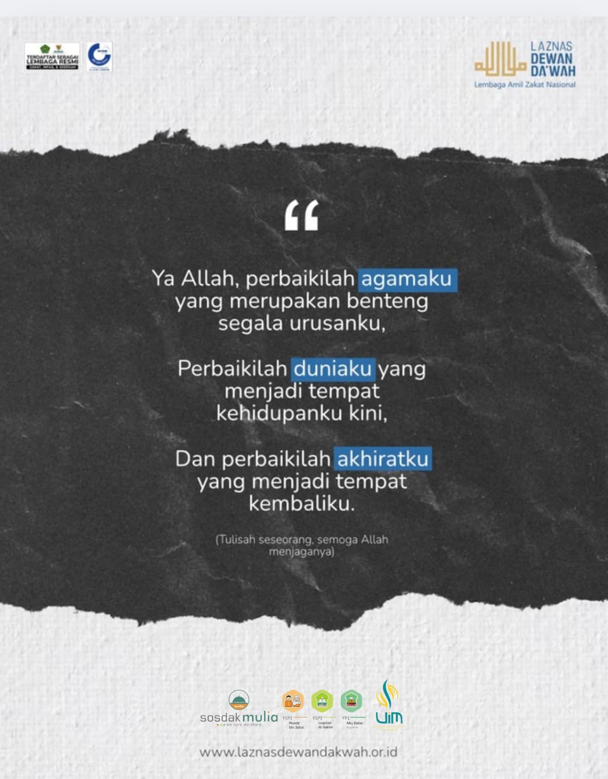 Semoga Allahﷻ Memperbaiki Kehidupan Kita Semua