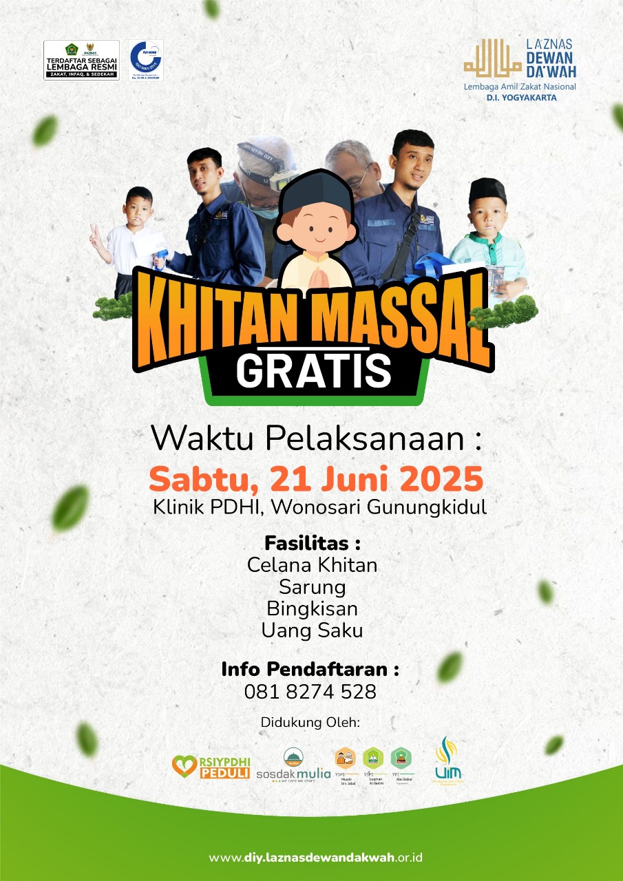 Khitanan Masal Gratis Laznas Dewan Dakwah tahun 2025