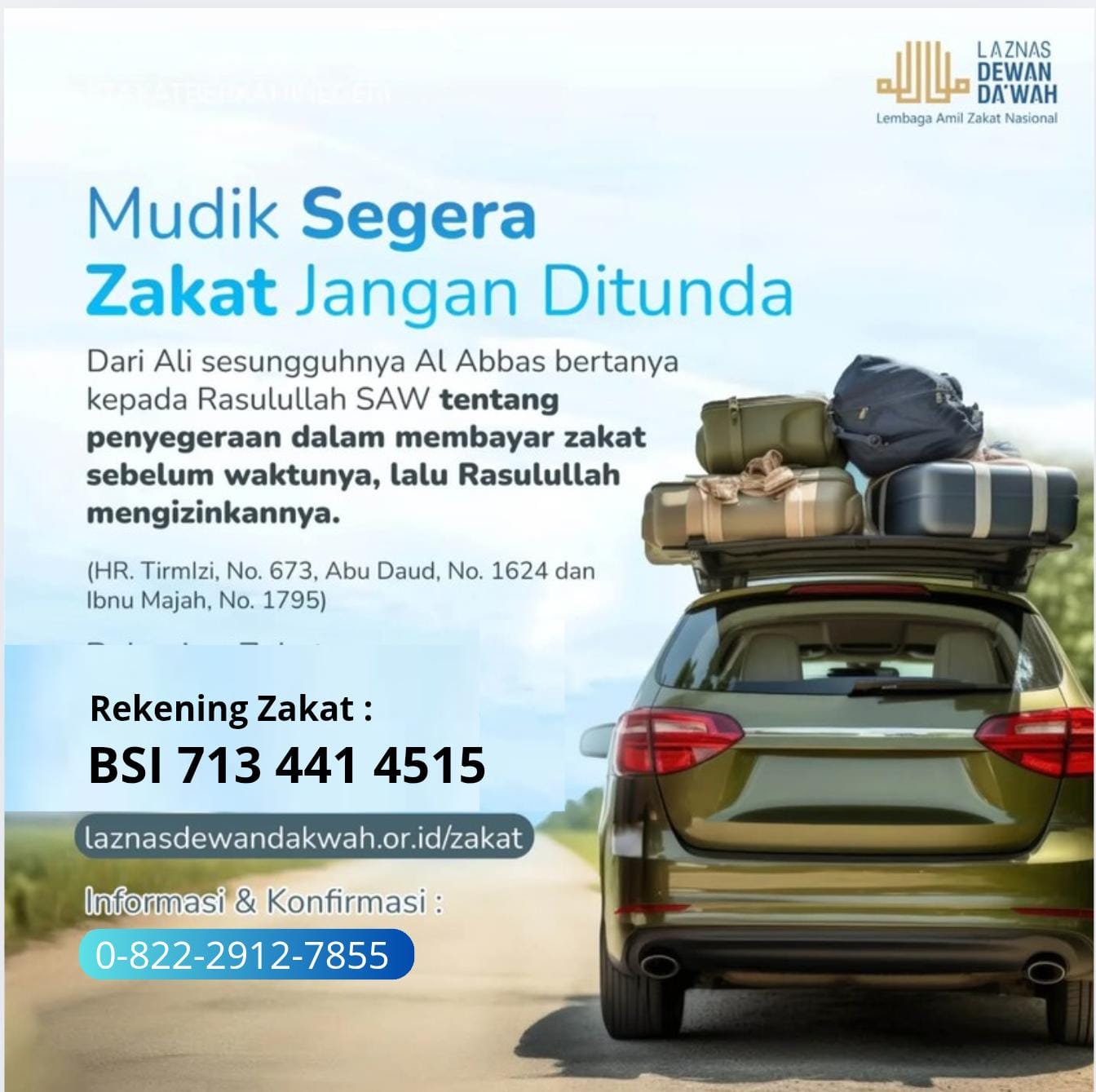 Mudik Segera Zakatnya Jangan Ditunda