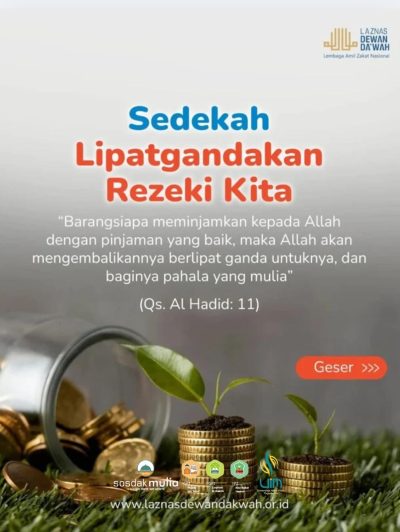 Sedekah Lipatgandakan Rezeki Kita