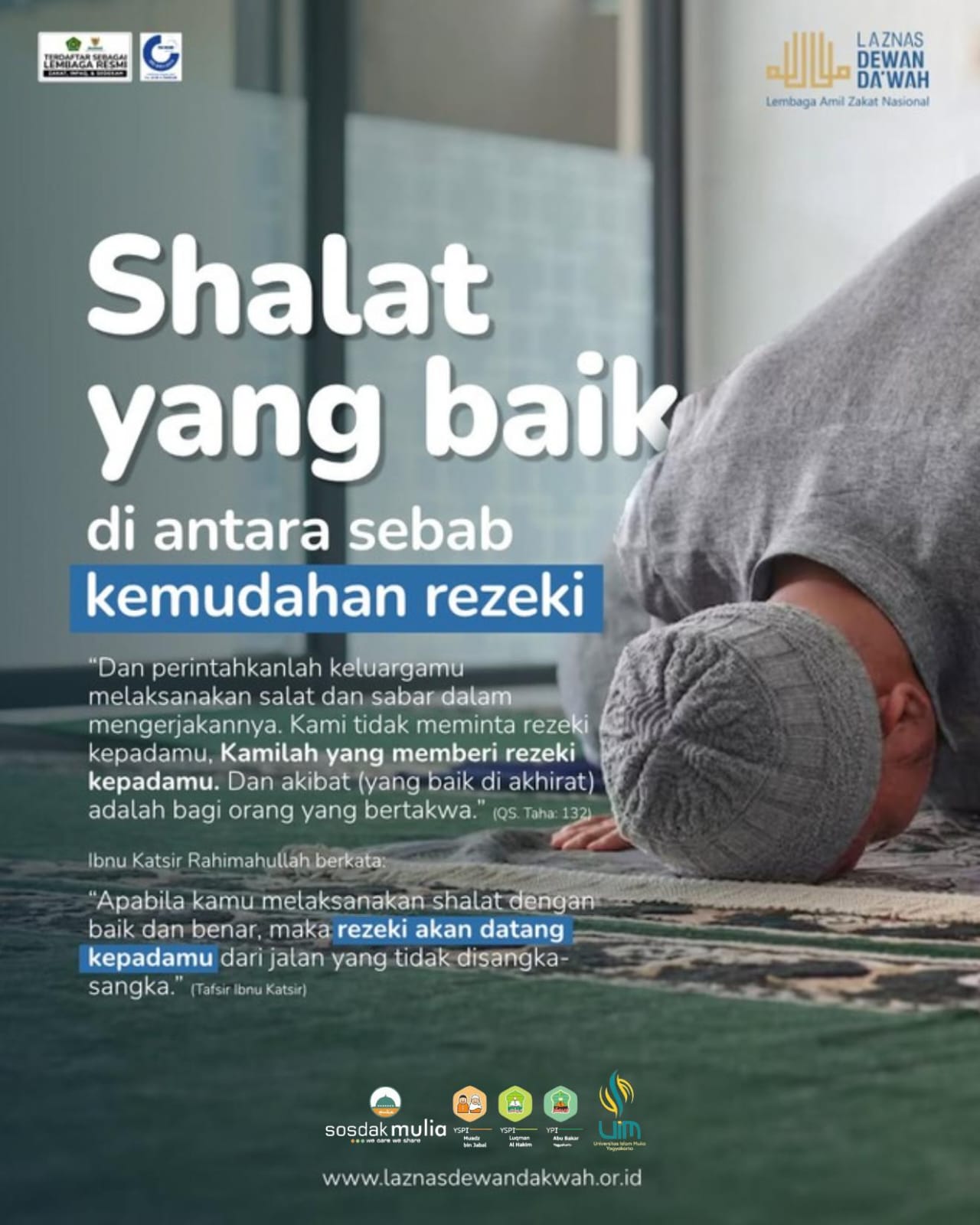 Shalat yang Baik Di antara Sebab Kemudahan Rezeki