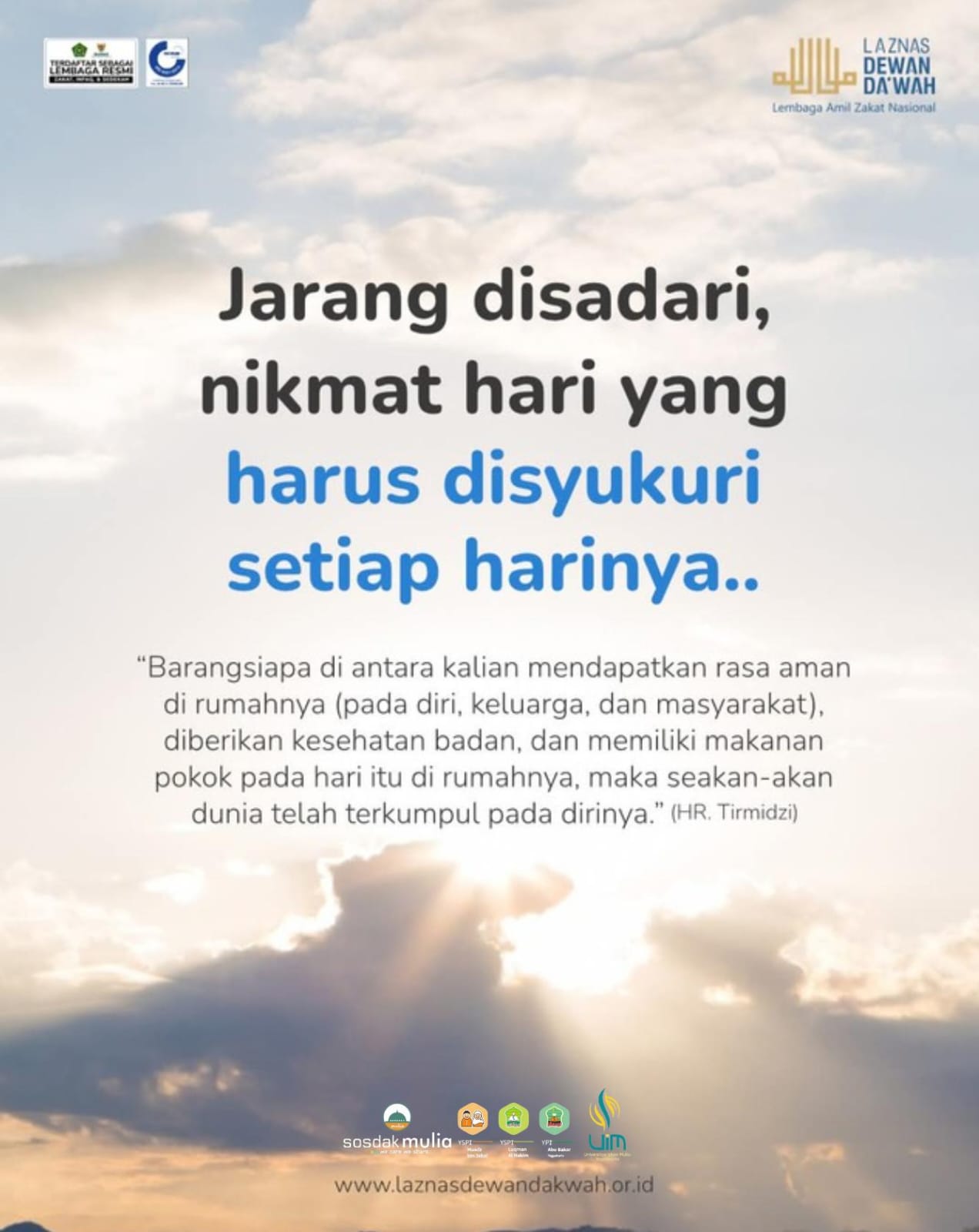 Bersyukur Atas Nikmat Hari Ini