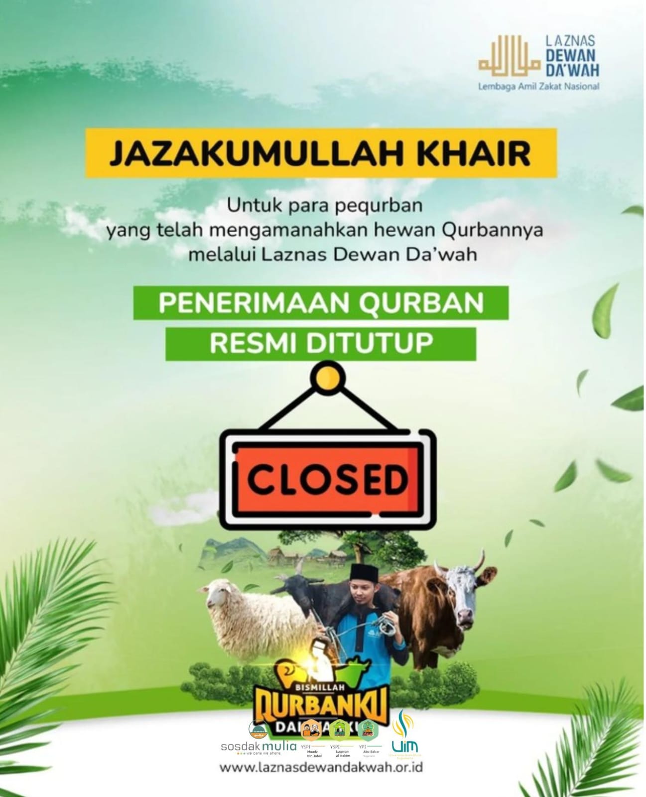 Program Qurbanku Dakwahku 1446 H; Closed !