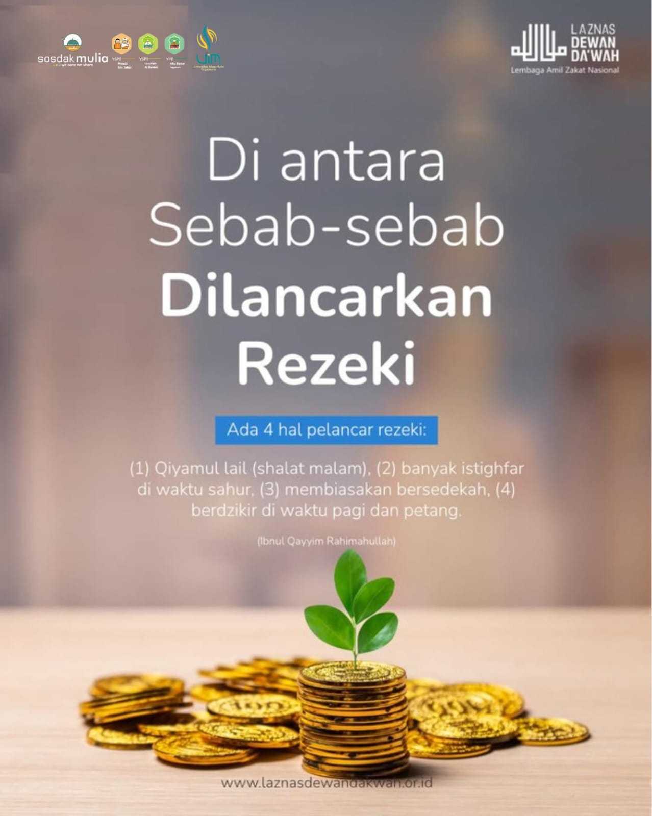 Ada 4 Hal yang Melancarkan Rezaki