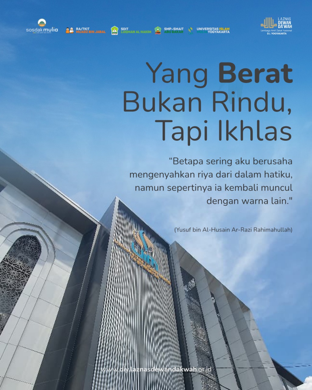 Yang Berat Itu Bukan Rindu,Tapi Ikhlas