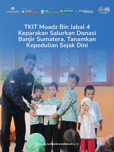 TKIT Muadz Bin Jabal 4 Salurkan Donasi Sumatera