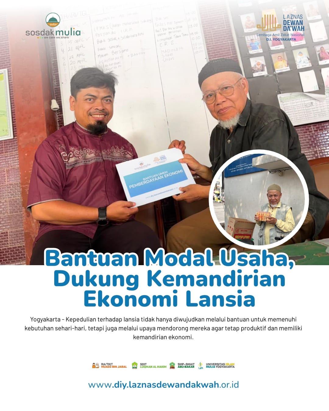 Bantuan Modal Usaha, Dukung Kemandirian Ekonomi Lansia
