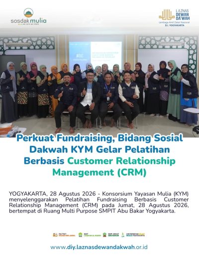 Perkuat Fundraising, Bidang Sosial Dakwah KYM Gelar Pelatihan Berbasis Customer Relationship Management (CRM)